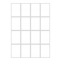 30022 - Label Size 68mm x 97mm - 16 label(s) per sheet