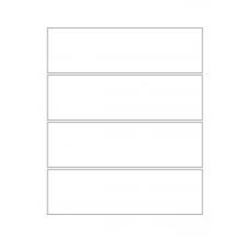 30024 - Label Size 280mm x 80mm - 4 label(s) per sheet 