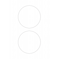 30025 - Label Size 160mm dia - 2 label(s) per sheet