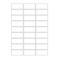 30030 - Label Size 90mm x 40mm - 27 label(s) per sheet