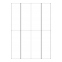 30034 - Label Size 69mm x 200mm - 8 label(s) per sheet