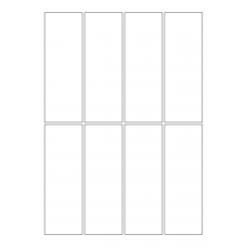 30034 - Label Size 69mm x 200mm - 8 label(s) per sheet 