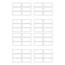 30035 - Label Size 62mm x 26mm - 48 label(s) per sheet 