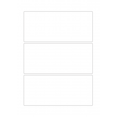30040 - Label Size 246mm x 110mm - 3 label(s) per sheet 