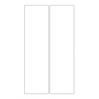 30060 - Label Size 111mm x 402mm - 2 label(s) per sheet