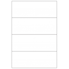 30067 - Label Size 275mm x 102mm - 4 label(s) per sheet 