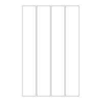 30069 - Label Size 60mm x 400mm - 4 label(s) per sheet