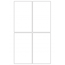 30070 - Label Size 125mm x 215mm - 4 label(s) per sheet 