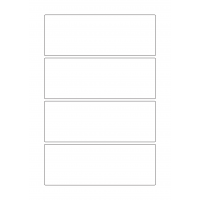 30080 - Label Size 250mm x 92mm - 4 label(s) per sheet