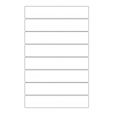 30089 - Label Size 235mm x 45mm - 8 label(s) per sheet 