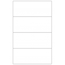 30097 - Label Size 250mm x 102mm - 4 label(s) per sheet 