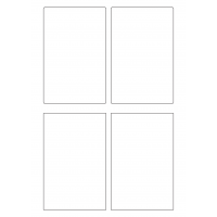 30102 - Label Size 130mm x 200mm - 4 label(s) per sheet