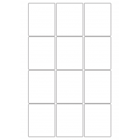 30107 - Label Size 80mm x 98mm - 12 label(s) per sheet