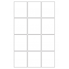 30107 - Label Size 80mm x 98mm - 12 label(s) per sheet 