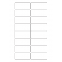 30116 - Label Size 115mm x 48mm - 16 label(s) per sheet