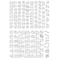 30117 - Label Size Alphabet - 134 label(s) per sheet