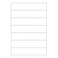 30120 - Label Size 258mm x 54mm - 7 label(s) per sheet