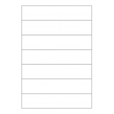 30120 - Label Size 258mm x 54mm - 7 label(s) per sheet 