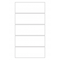 30124 - Label Size 225mm x 80mm - 5 label(s) per sheet