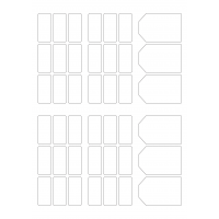 30129 - Label Size Shapes - 42 label(s) per sheet