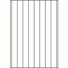 806 - Back Slit parallel to Long Edge - 9 slits, 35mm apart 