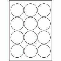 814 - A3 Label Size 90mm dia - 12 labels per sheet