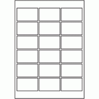 825 - A3 Label Size 90mm x 55mm - 18 labels per sheet