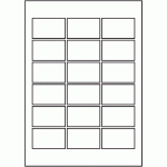 826 - SR-A3 Label Size 90mm x 55mm - 18 labels per sheet