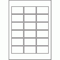 826 - SR-A3 Label Size 90mm x 55mm - 18 labels per sheet