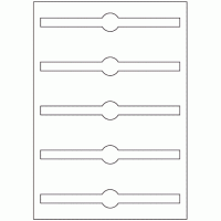 926 - Jar Seal Label Size 190mm x 25mm - 5 labels per sheet