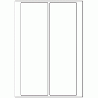 402 - Label Size 287mm x 84mm - 2 labels per sheet