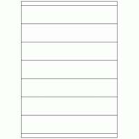 404 - Label Size 210mm x 40mm - 7 labels per sheet