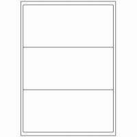 409 - Label Size 200mm x 94mm - 3 labels per sheet