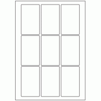 446 - Label Size 55mm x 90mm - 9 labels per sheet