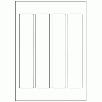 482 - Label Size 220mm x 42mm - 4 labels per sheet