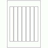 484 - Label Size 220mm x 23mm - 7 labels per sheet