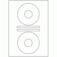 496 - Label Shape - CD - 2 sets per sheet