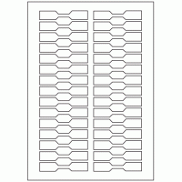 503 - Dumbell Label Size 80mm x 15mm - 30 labels per sheet