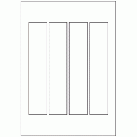 510 - Label Size 205mm x 40mm - 4 labels per sheet