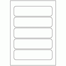 521 - Label Size 177mm x 46mm - 5 labels per sheet