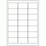 528 - Label Size 63.5mm x 38.1mm - 21 labels per sheet