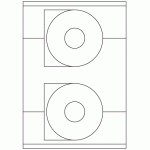 530 - Label Shape - CD/DVD - 2 labels per sheet