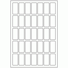 549 - Label Size 24mm x 51mm - 35 labels per sheet