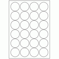 553 - Label Size 45mm dia - 24 labels per sheet