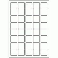 562 - Label Size 33mm x 33mm - 40 labels per sheet