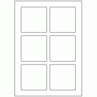 574 - Label Size 80mm x 80mm - 6 labels per sheet