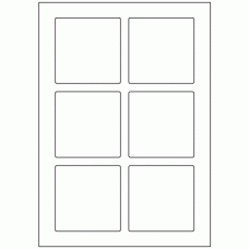 574 - Label Size 80mm x 80mm - 6 labels per sheet 