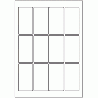 578 - Label Size 45mm x 84mm - 12 labels per sheet