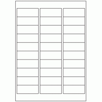 582 - Label Size 64mm x 25.4mm - 30 labels per sheet