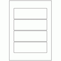 598 - Label Size 165mm x 53mm - 4 labels per sheet